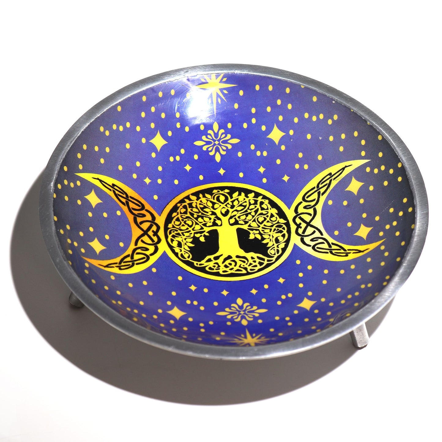 Purple Triple Moon Altar Dish