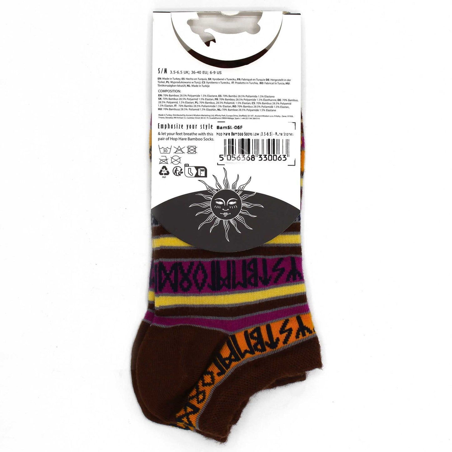 Hop Hare Bamboo Socks Low Rune Stones