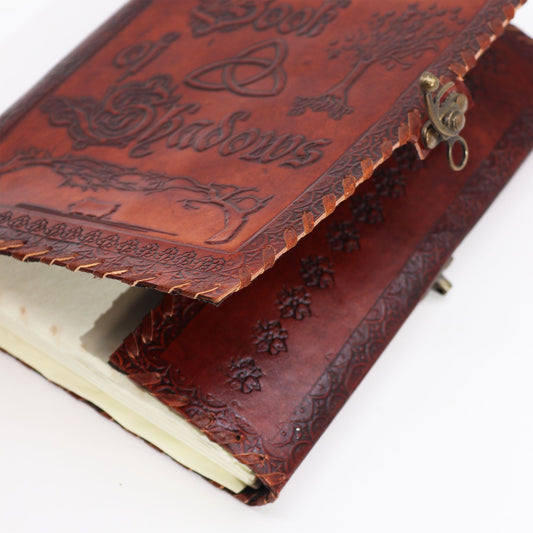 Large Book of Shadows - Dark Tan deckle edged