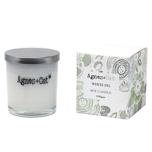 Agnes + Cat Votive Candle - White Fig