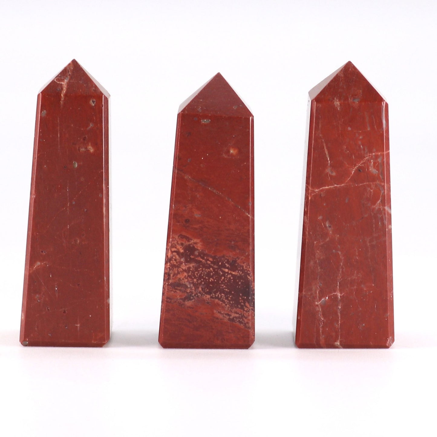 Gemstone Obelisk Points - Red Jasper