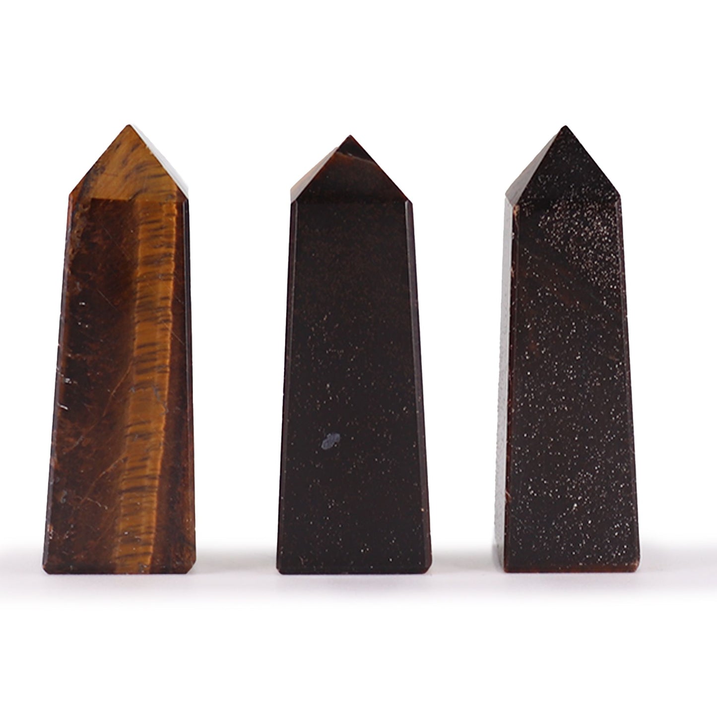 Gemstone Obelisk Points - Tiger Eye