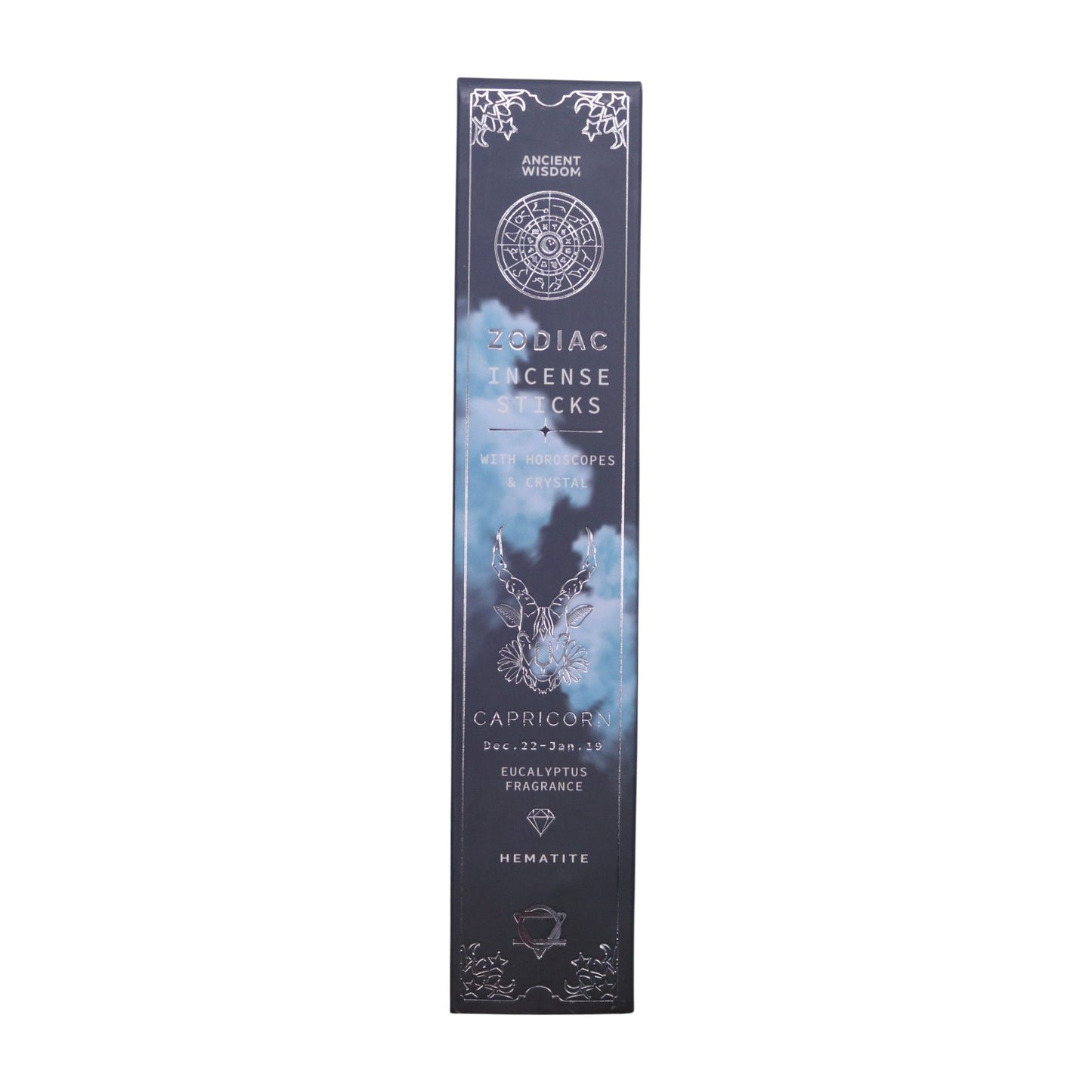 Eucalyptus Zodiac Gemstone Crystal Incense - Capricorn