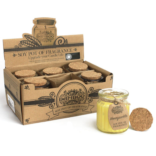 Honeysuckle Soy Wax Candle Pot Set