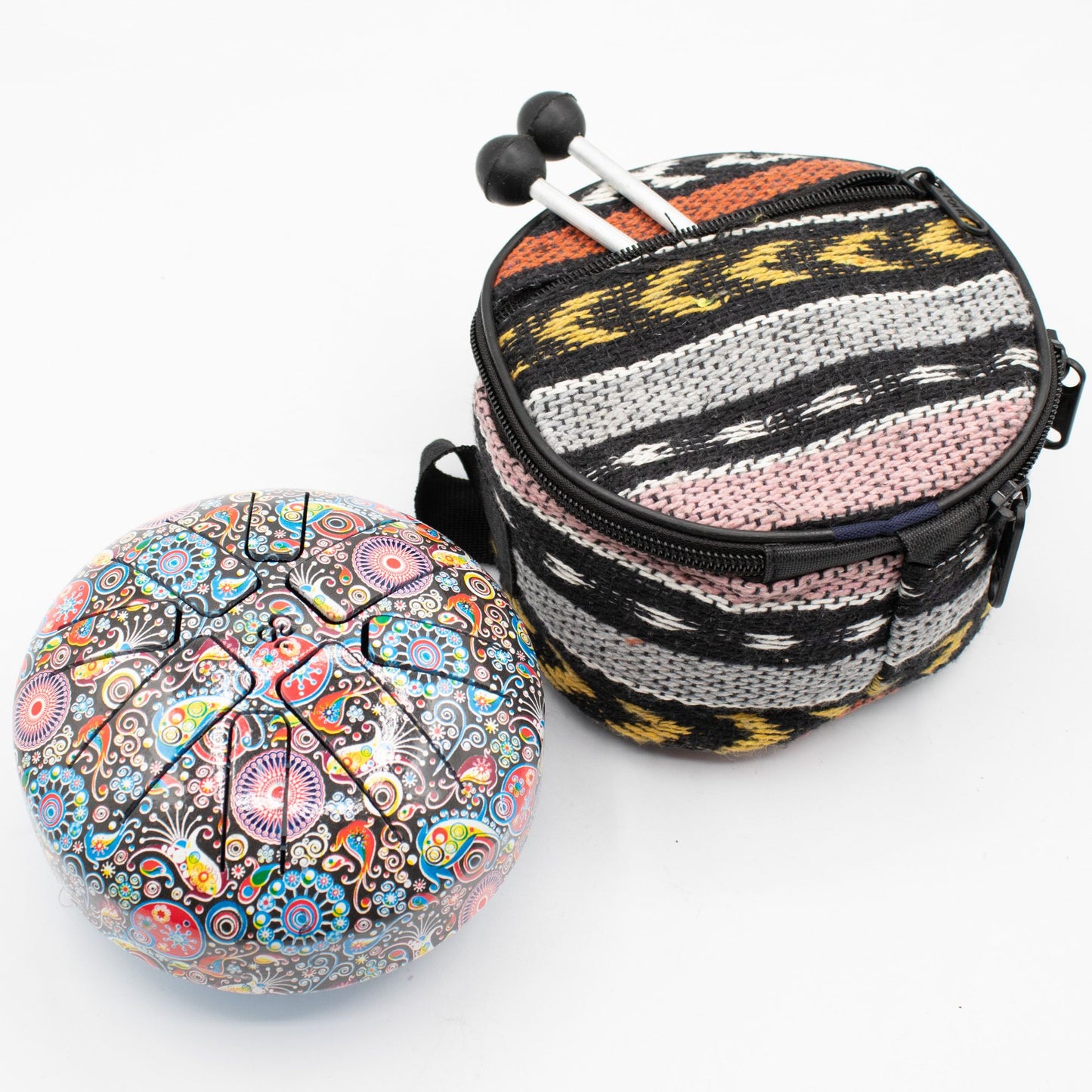 Small Hapi Drum Multi Coloured