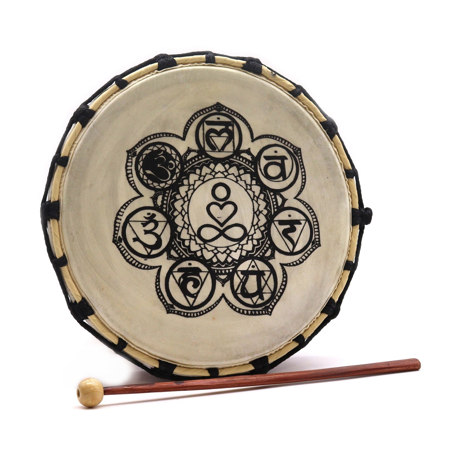 Chakra Shamanic Drum with Sticks
