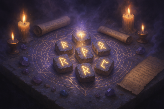 Crystal Rune Stones and Moon Phase Rituals: The Complete Guide to Elder Futhark Runes Carved in Gemstone
