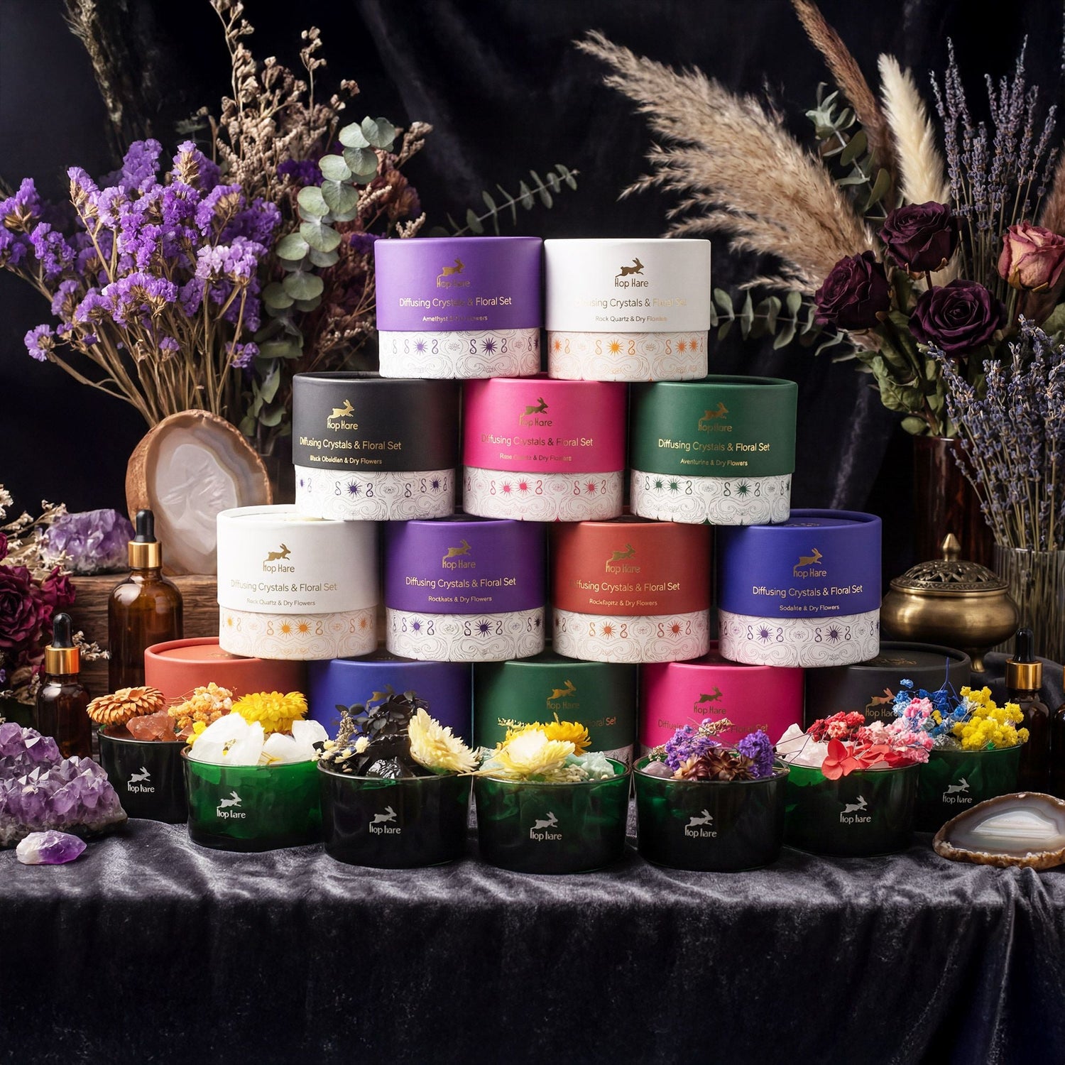 Hop Hare Diffusing Crystals & Floral Sets