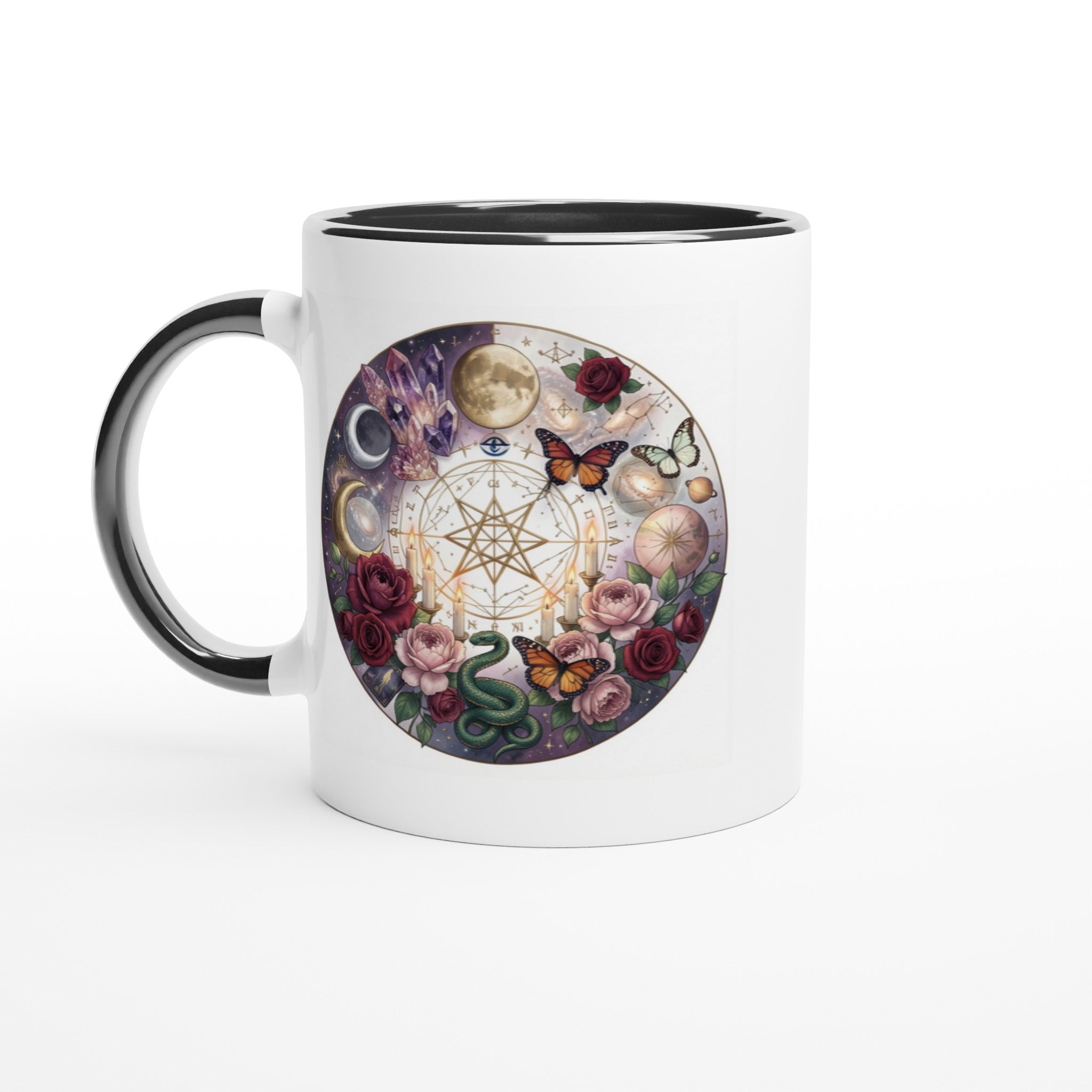 Celestial Garden Mug | Witchy Zodiac Design | Brewed in Magic | Divine ...