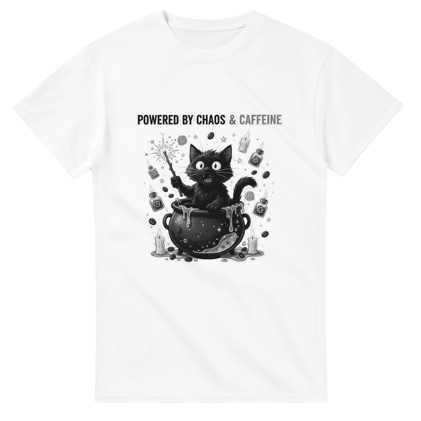 Powered by Chaos 7 Caffeine T Shirt