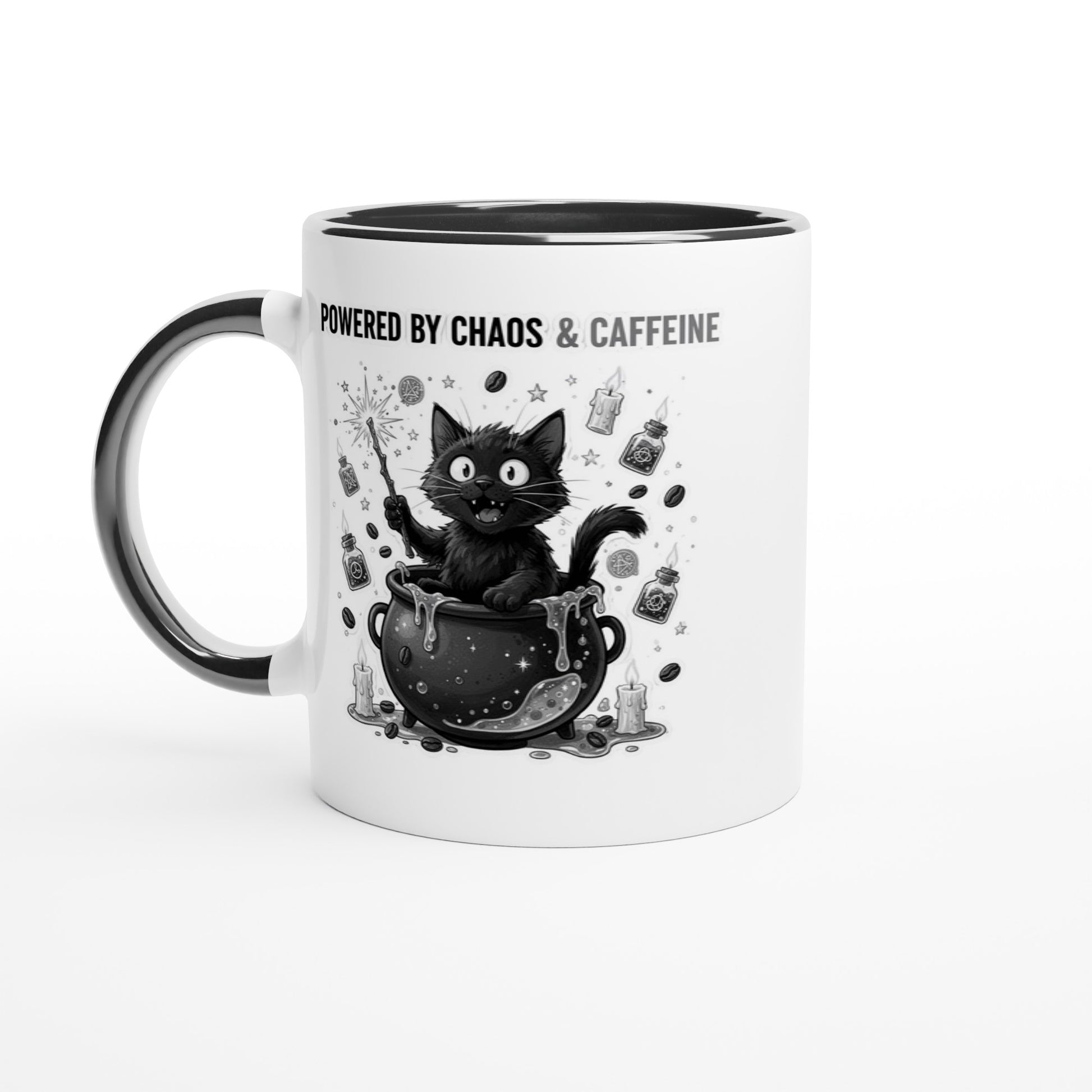 Powered by Chaos & Caffeine Mug