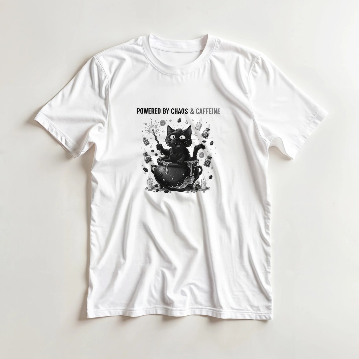 Powered by Chaos 7 Caffeine T Shirt