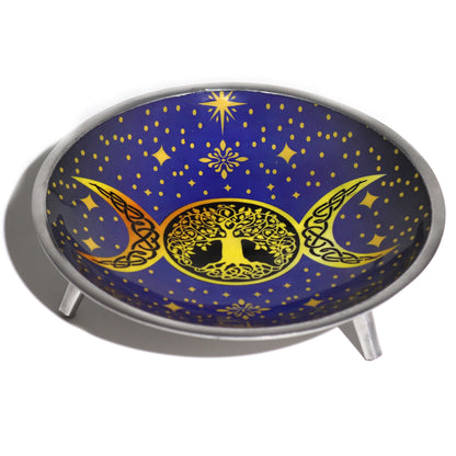 Purple Triple Moon Altar Dish