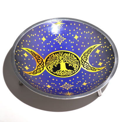 Purple Triple Moon Altar Dish