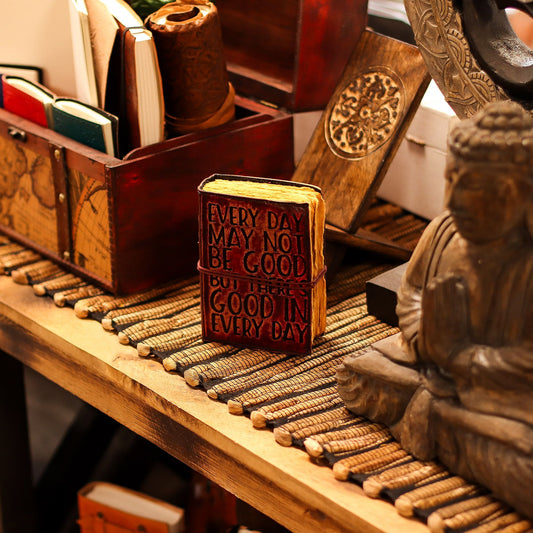 Fat Deckled Edge Leather Notebook – Every Day May Not Be Good