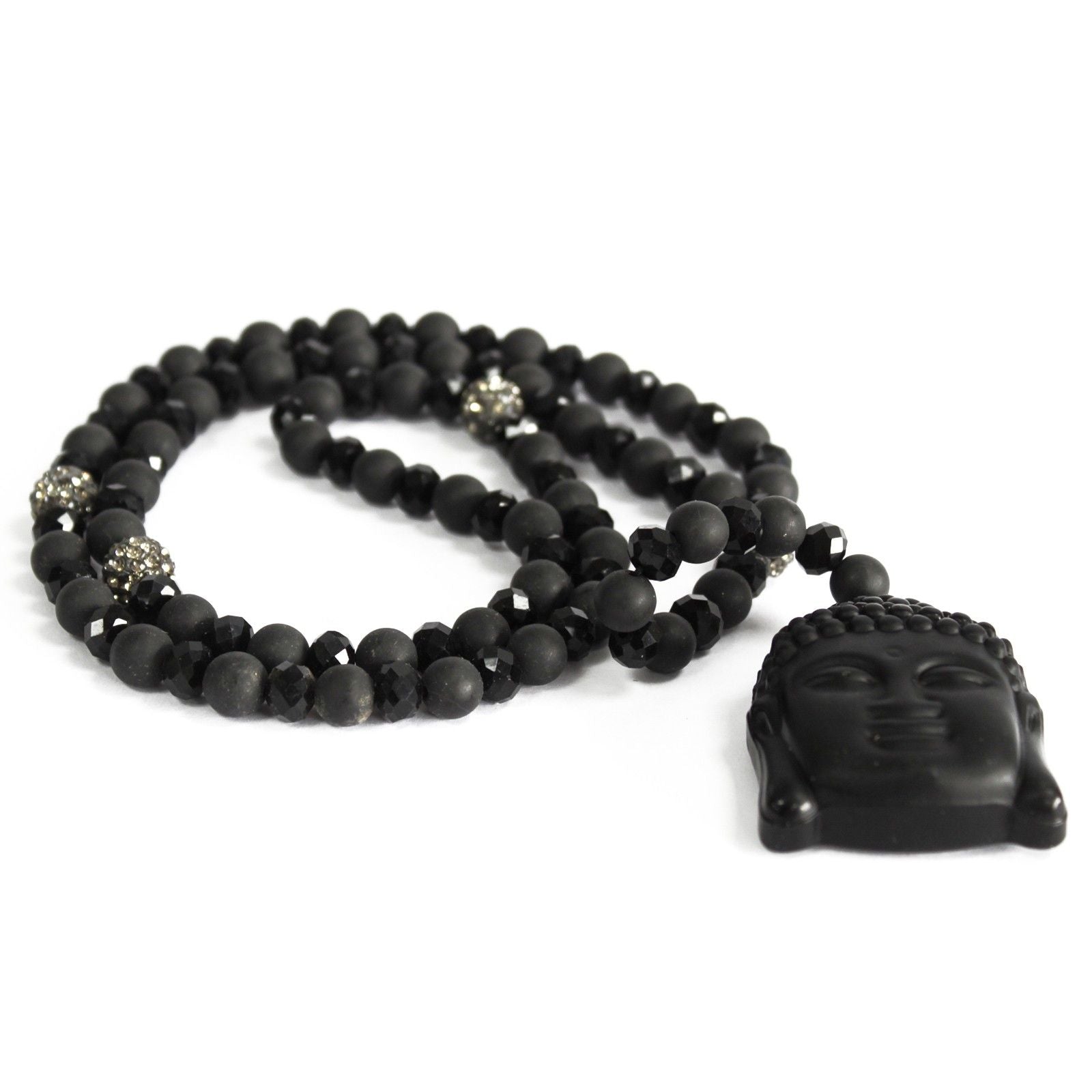 Buddha Black Stone Necklace