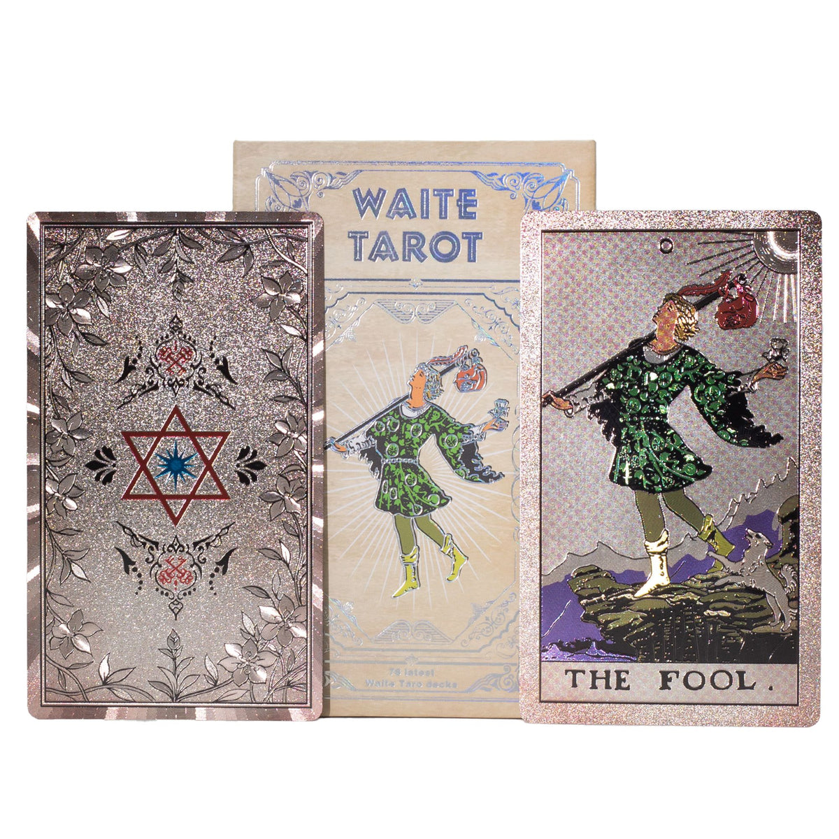 Silver Foil Waite Tarot Card Set with Booklet