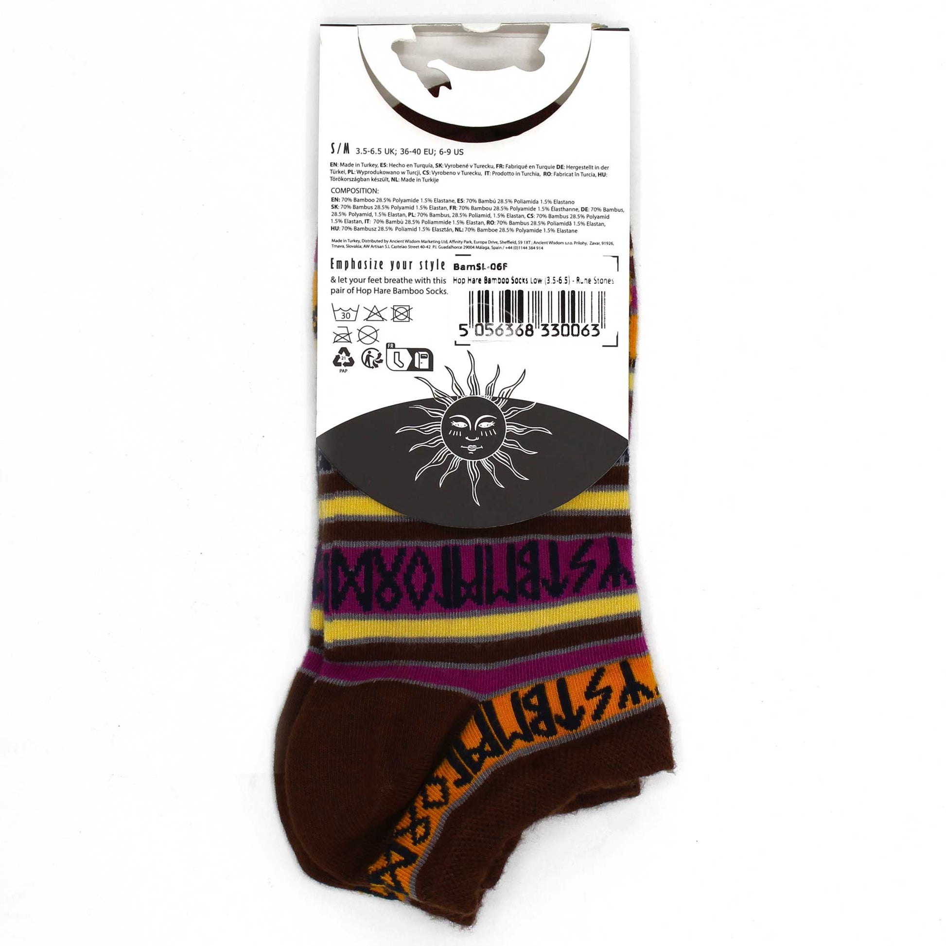 Hop Hare Bamboo Socks Low Rune Stones