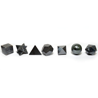 Geometric Seven Piece Black Agate Set DV