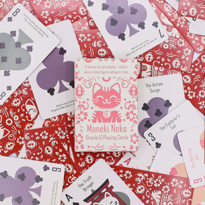 Fortune Cats Playing & Oracle Cards- Maneki Neko Deck