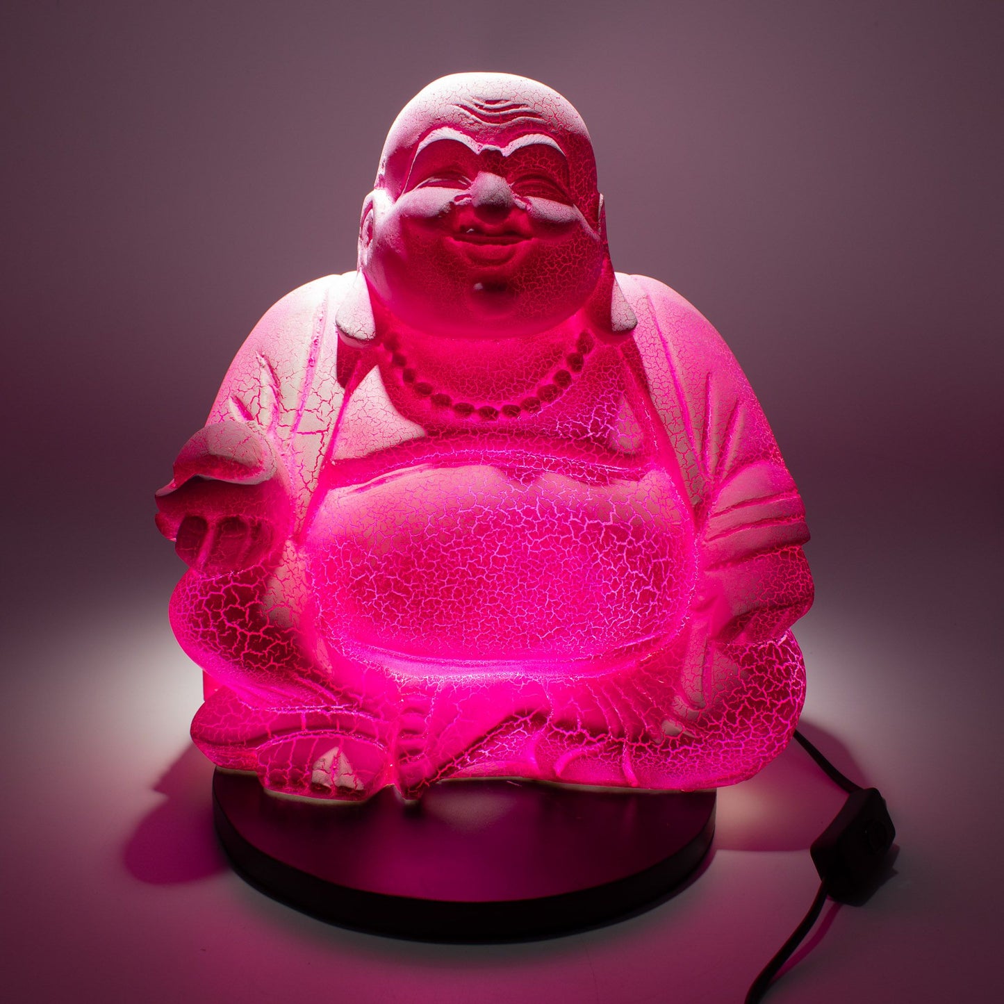 Dragonfruit Laughing Buddha Lamp