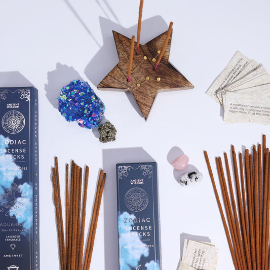 7 Herbs Zodiac Gemstone Crystal Incense - Taurus