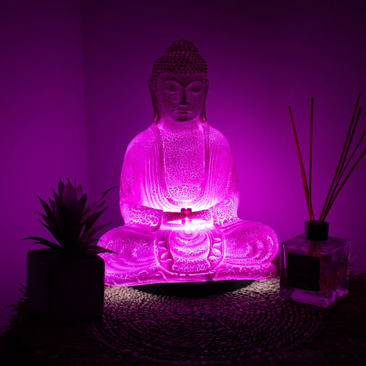 Cherry Meditation Buddha Lamp