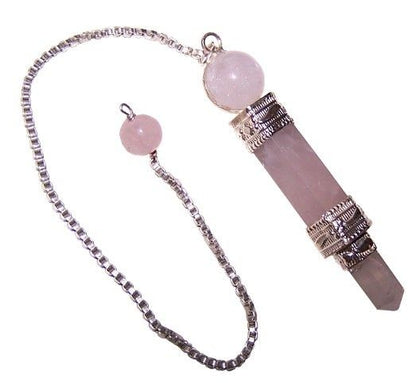 Pendulum - Rose Quartz on Chain