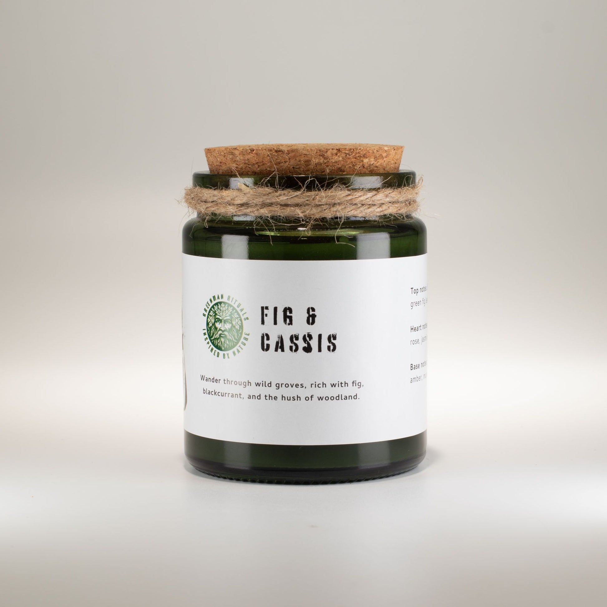 Greenman Woodwick Soy Candle - Fig & Cassis