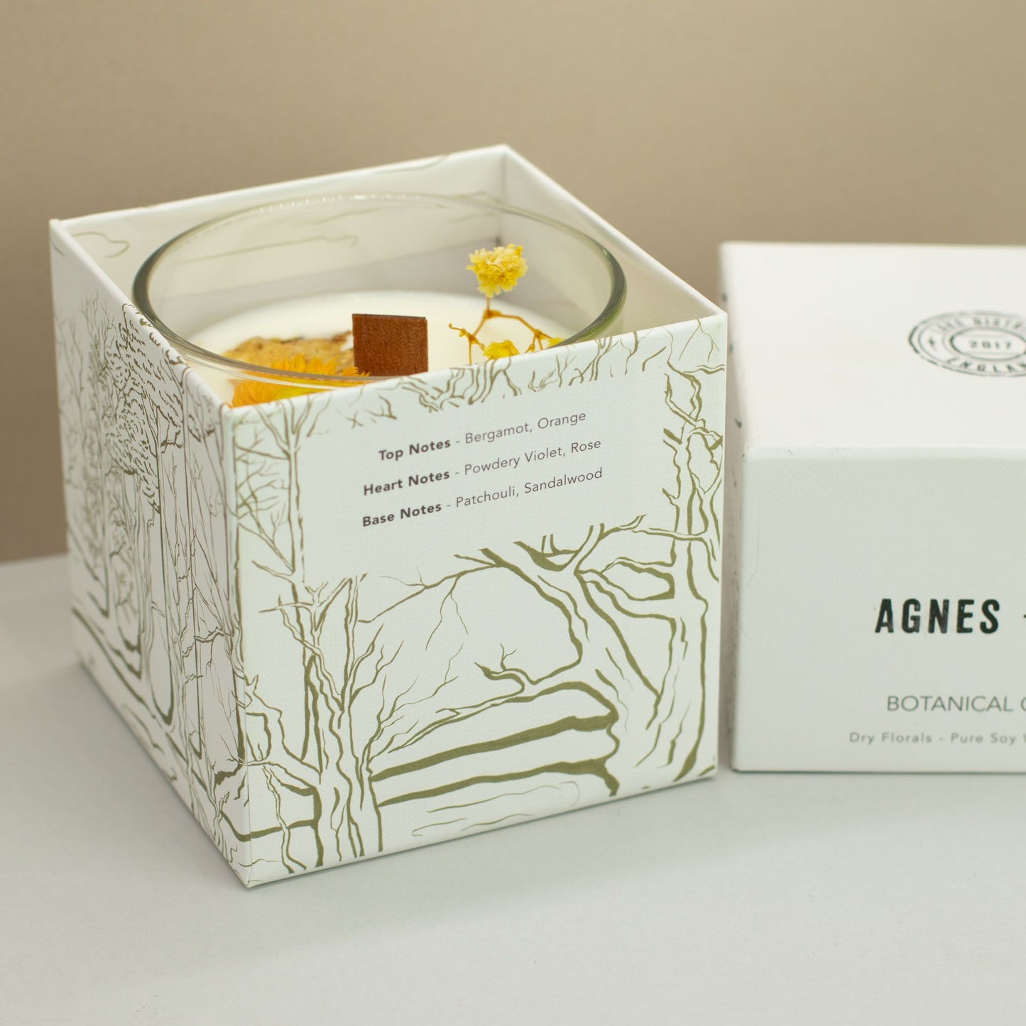 Agnes & Cat Botanical Soy Wax Candle - Rydal Oudh