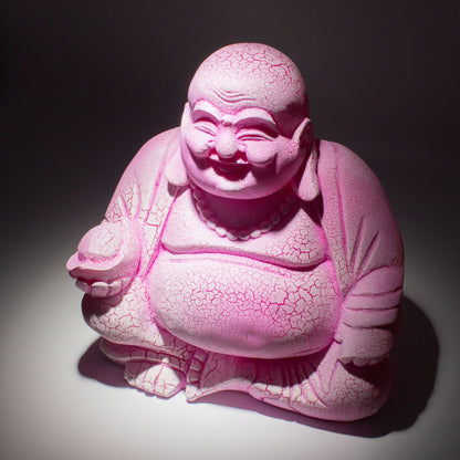 Dragonfruit Laughing Buddha Lamp