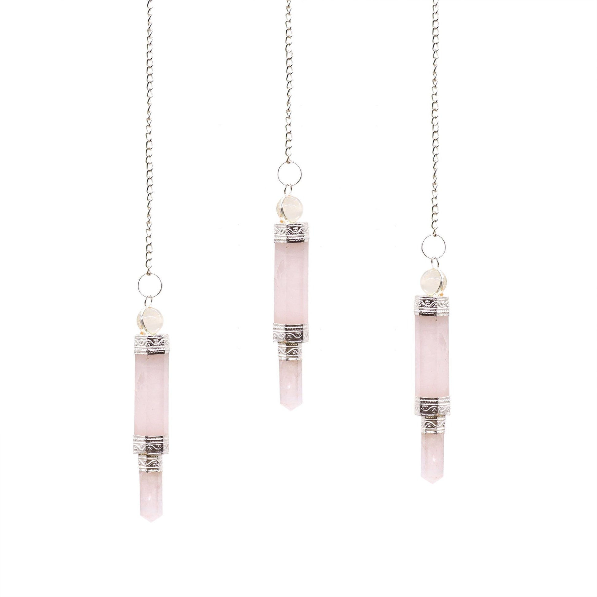 Pendulum - Rose Quartz on Chain