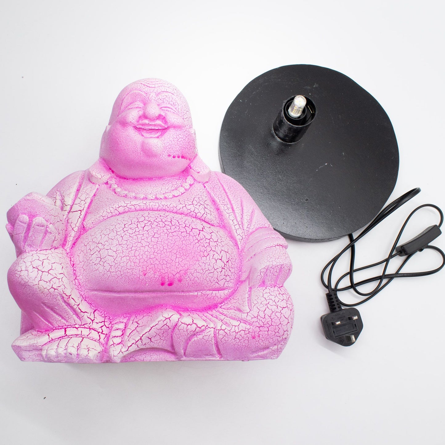 Dragonfruit Laughing Buddha Lamp
