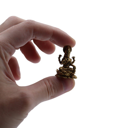 Brass Miniature Gods - Laxmi