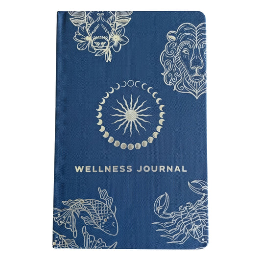 Wellness Journal - Silver Zodiac - Midnight Blue