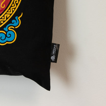 Zodiac Sun Black Cotton Tote Bag