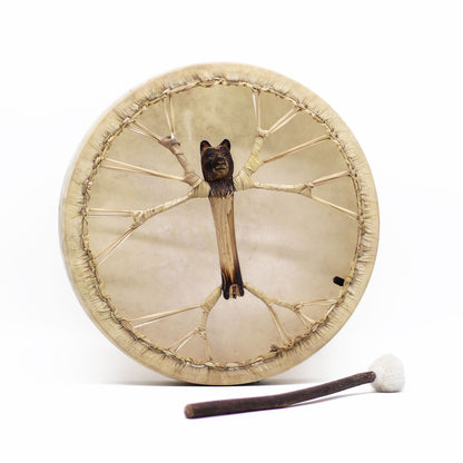 Spirit of the Bear - Shaman Drum & Stick- Tunable