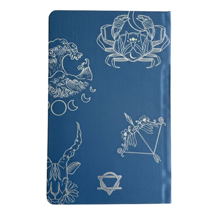 Wellness Journal - Silver Zodiac - Midnight Blue