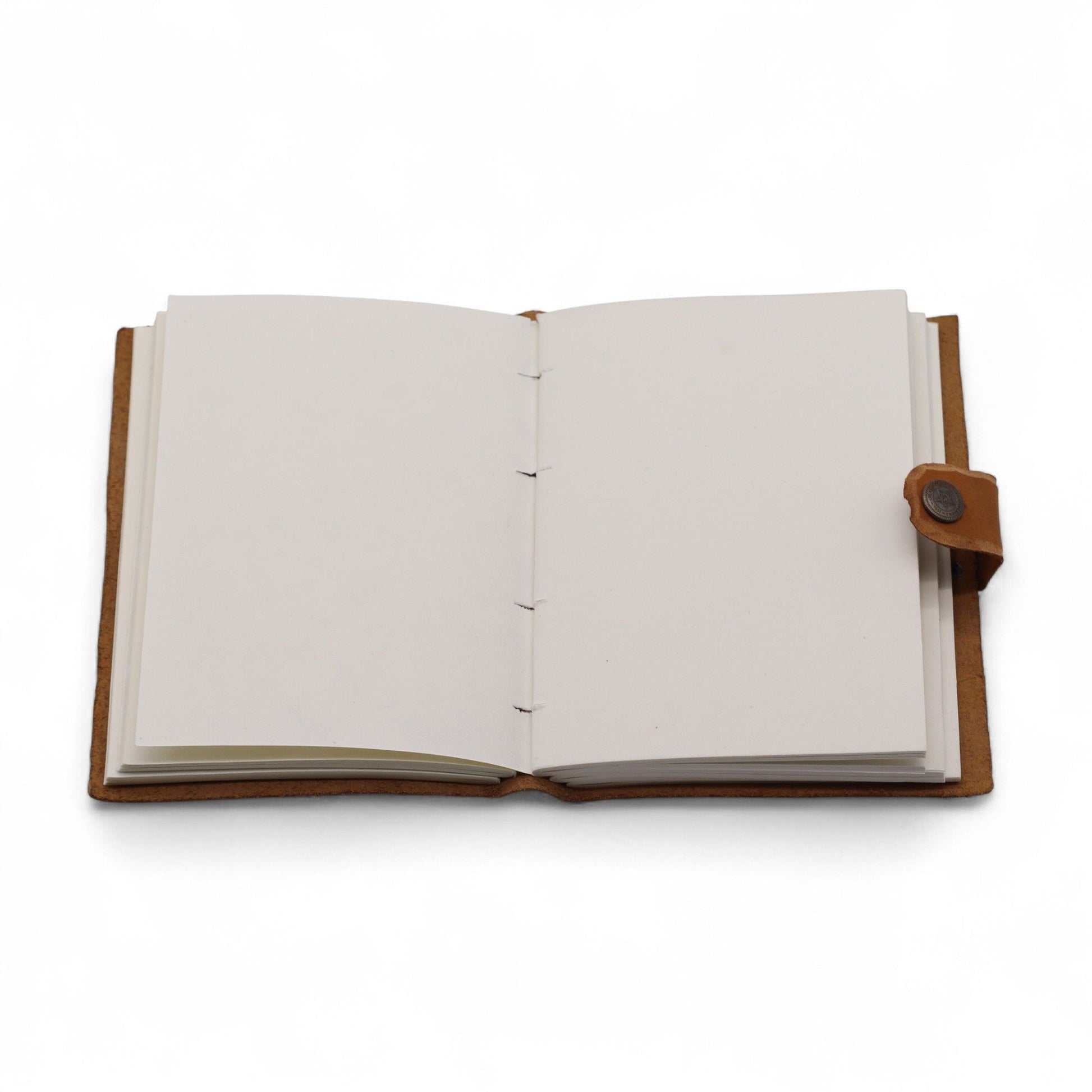 Leather Embossed Notebook – Tan Floral Pattern