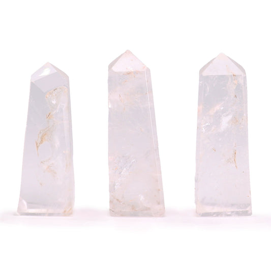 Gemstone Obelisk Points - Clear Quartz