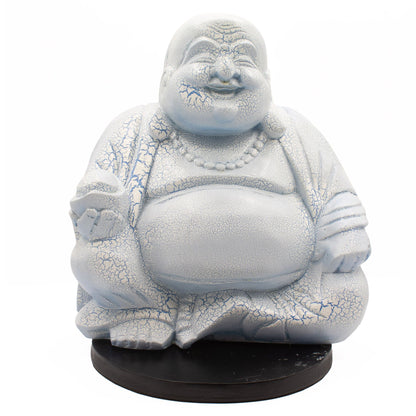 Sky Blue Laughing Buddha Lamp