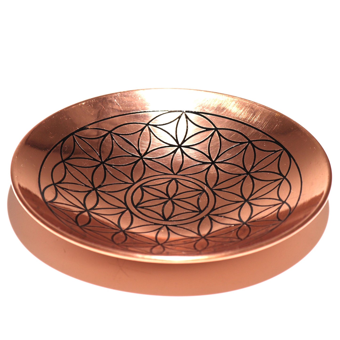 Flower of Life Copper Altar Dish