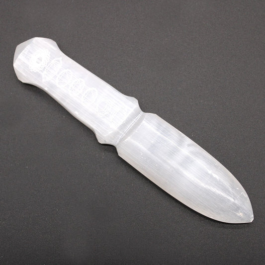 Selenite Ritual Knife - Chakra