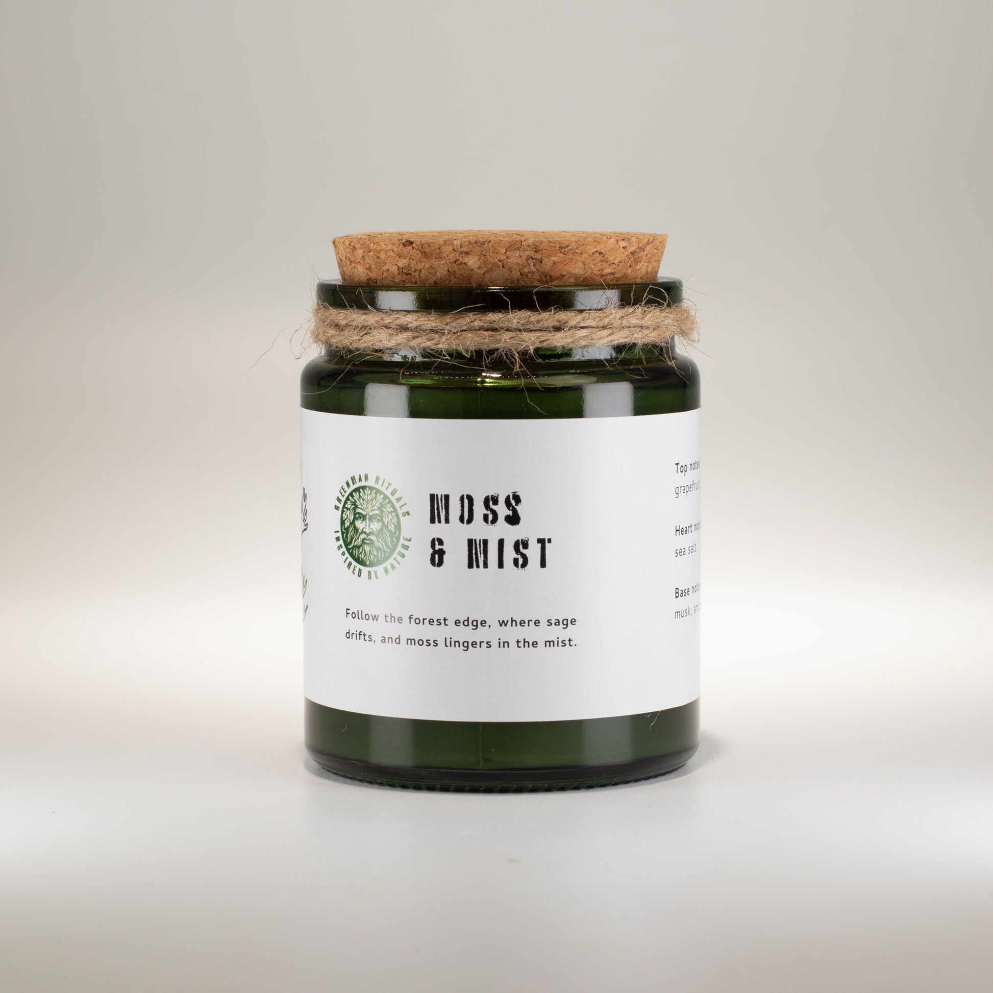 Greenman Woodwick Soy Candle - Moss & Mist