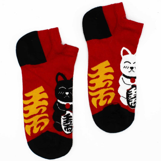 Hop Hare Bamboo Socks Low Lucky Cat