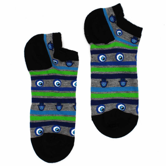 Hop Hare Bamboo Socks Low Evil Eye & Hamsa