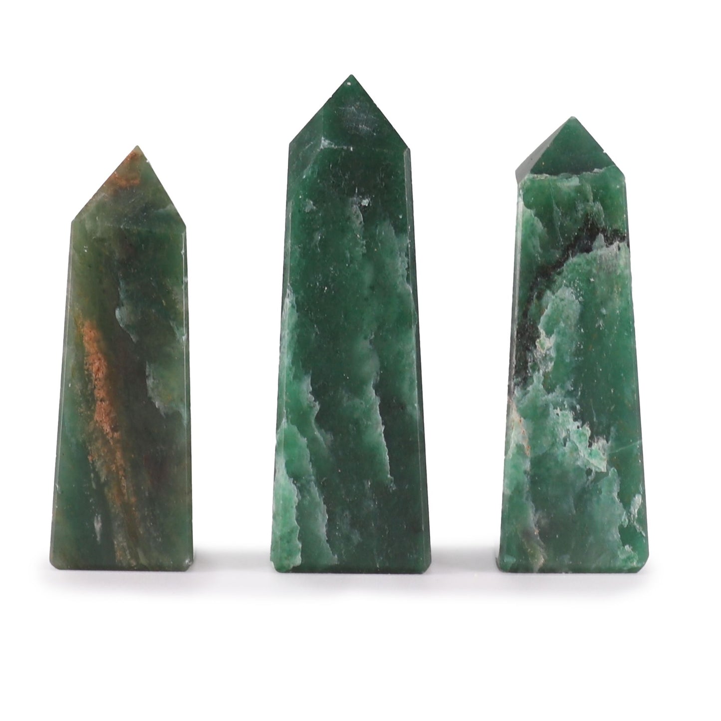 Gemstone Obelisk Points - Indian Jade