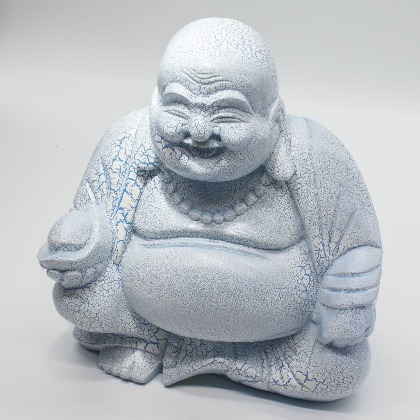 Sky Blue Laughing Buddha Lamp