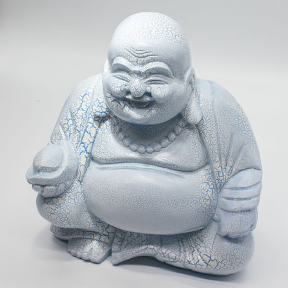 Sky Blue Laughing Buddha Lamp