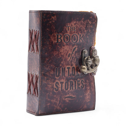 Fat Deckled Leather Notebook – The Book of Untold Stories